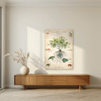 Eastern Mangrove as an unframed print, above a walnut sideboard in a living room