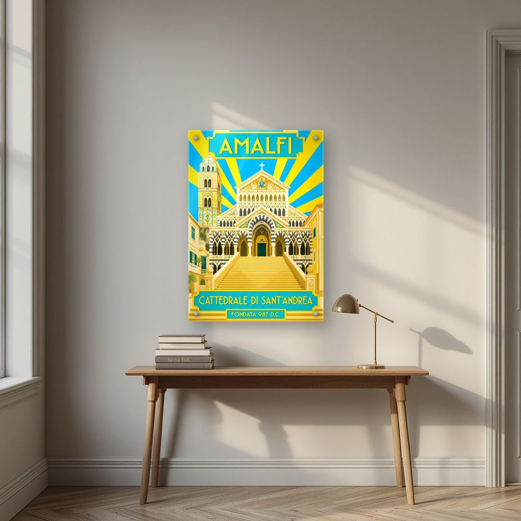 Cattedrale Di Sant'Andrea — Amalfi Coast art print, as an acrylic print, styled in a desk