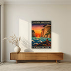 Il Mare La Luce — Amalfi Coast art print, unframed poster, styled in a living room