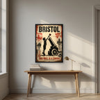 This Wall is a Canvas in a black frame, above an oak writing desk