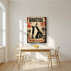 This Wall is a Canvas on a thick-edge canvas, above a dining table in a bright kitchen