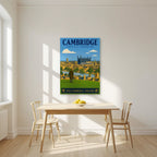 Castle Hill — Cambridge art print, unframed poster, styled in a kitchen