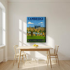 Castle Hill — Cambridge art print, on thick canvas, styled in a kitchen