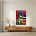 Festival de Cannes — Cannes art print, unframed poster, styled in a living room