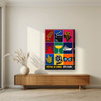 Festival de Cannes — Cannes art print, on thick canvas, styled in a living room