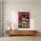 Festival de Cannes — Cannes art print, as an acrylic print, styled in a living room