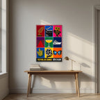 Festival de Cannes — Cannes art print, unframed poster, styled in a desk