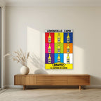 Limoncello Pop — Capri art print, unframed poster, styled in a living room