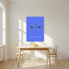 Be Anything You Want To Be – Blu art print, unframed poster, styled in a kitchen