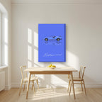 Be Anything You Want To Be – Blu art print, on thick canvas, styled in a kitchen