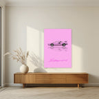 Be Anything You Want To Be – Rosa art print, unframed poster, styled in a living room