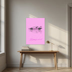 Be Anything You Want To Be – Rosa art print, unframed poster, styled in a desk