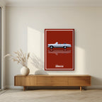 The Hangover – Roulette Red art print, on thick canvas, styled in a living room