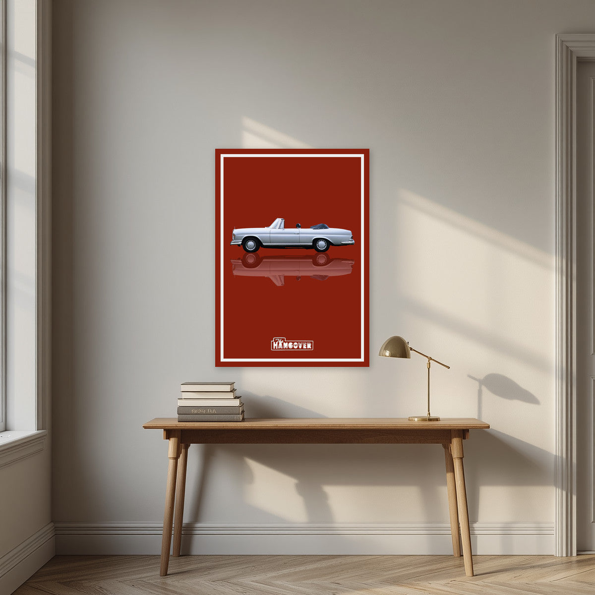 The Hangover – Roulette Red art print, unframed poster, styled in a desk
