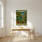 Limone Basilico Uva Bosco — Cinque Terre art print, unframed poster, styled in a kitchen