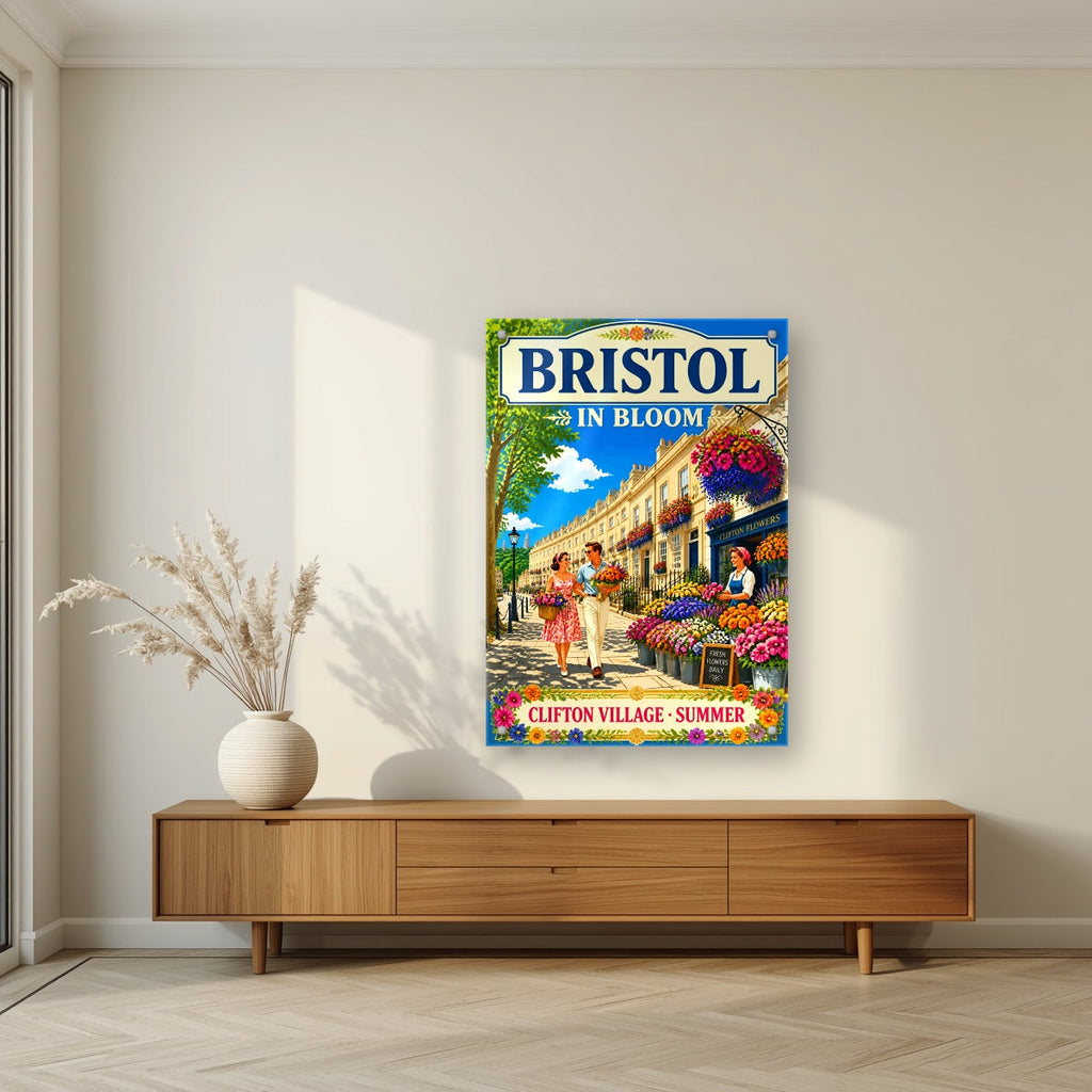Clifton Village | Bristol Art Print — acrylic print, room scene