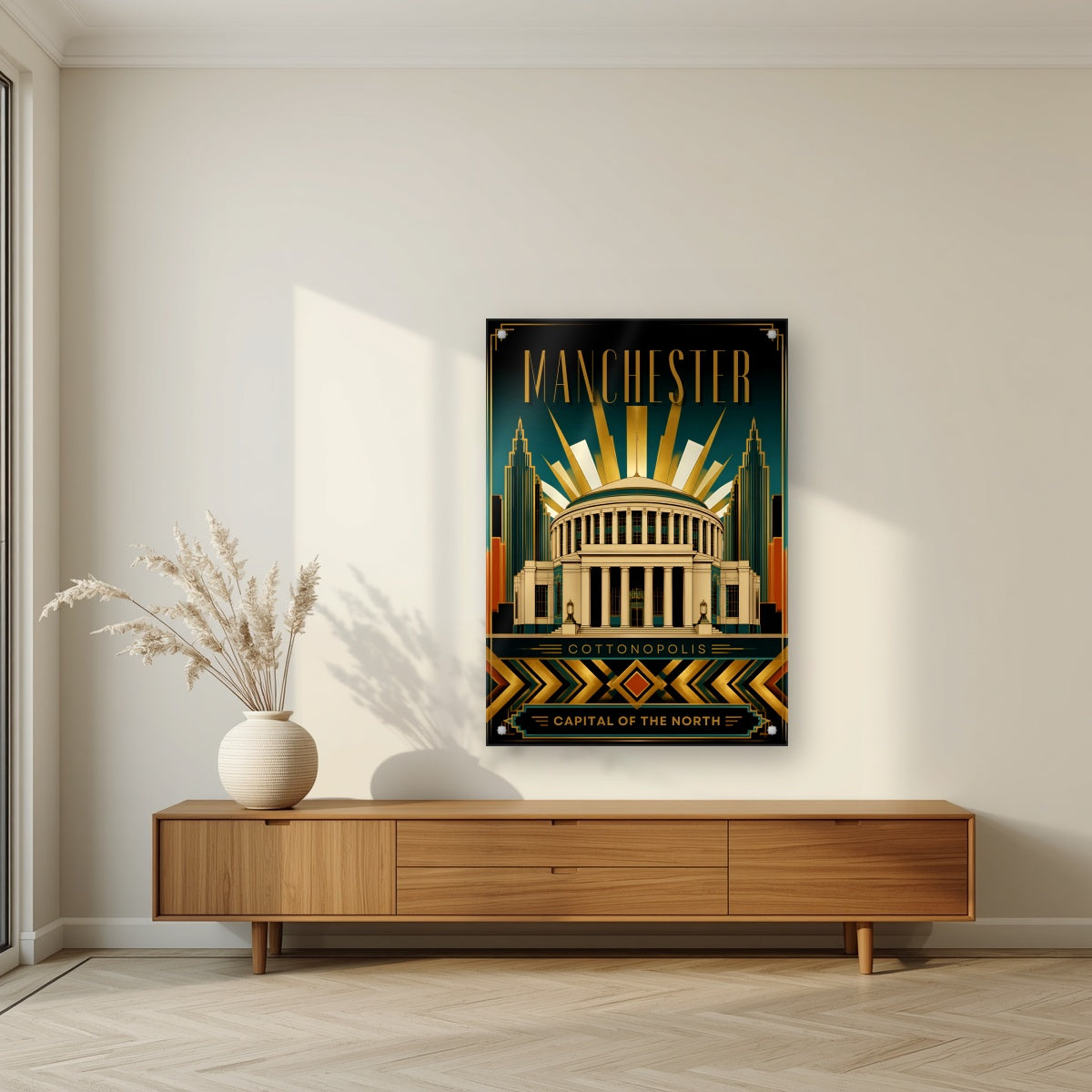 Cottonopolis | Manchester Art Print — acrylic print, room scene