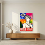 Ciao, Firenze! — Firenze art print, as an acrylic print, styled in a living room