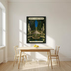 Giardino Di Boboli — Firenze art print, in a black frame, styled in a kitchen