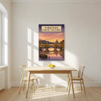 Ponte Vecchio — Firenze art print, unframed poster, styled in a kitchen