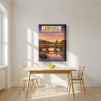 Ponte Vecchio — Firenze art print, on thick canvas, styled in a kitchen