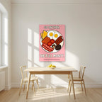 The Full Monty – Bacon Blush art print, unframed poster, styled in a kitchen