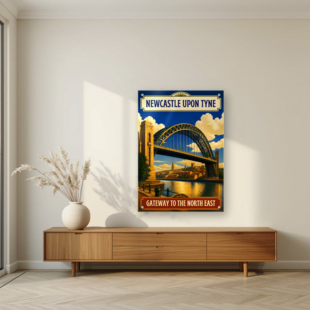 Gateway to the North East | Newcastle Art Print — acrylic print, room scene