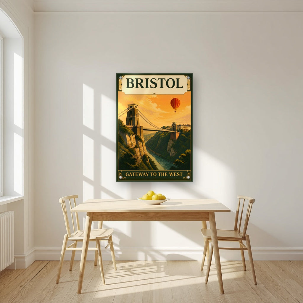 Gateway to the West | Bristol Art Print — acrylic print, room scene