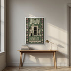 The Glasgow Style — Glasgow art print, in a white frame, styled in a desk
