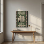The Glasgow Style — Glasgow art print, on slim canvas, styled in a desk