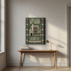 The Glasgow Style — Glasgow art print, on thick canvas, styled in a desk