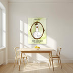 One Is Not Amused – Sage Wash art print, unframed poster, styled in a kitchen
