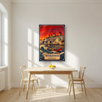 To Kyma — Mykonos art print, as an acrylic print, styled in a kitchen