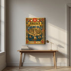 Knights of St John — Rhodes art print, on thick canvas, styled in a desk