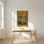 Knights of St John — Rhodes art print, unframed poster, styled in a kitchen