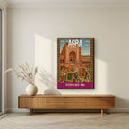 Fatehpur Sikri Agra art print on slim canvas in a living room