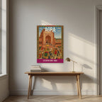 Fatehpur Sikri Agra art print above a desk