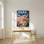 Yoshinoyama Senbonzakura — Japan Cherry Blossom Season art print, on thick canvas, styled in a kitchen