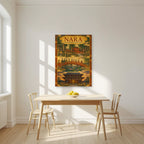 Sando Triptych — Nara art print, unframed poster, styled in a kitchen