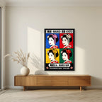 Maiko-San — Kyoto art print, in a black frame, styled in a living room