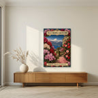 Villa Carlotta — Lake Como art print, unframed poster, styled in a living room