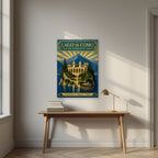 Villa Del Balbianello — Lake Como art print, unframed poster, styled in a desk