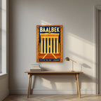 Madinat al-Shams — Baalbek art print, as an acrylic print, styled in a desk