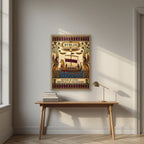 Mother of Cities — Byblos art print, in an oak frame, styled in a desk