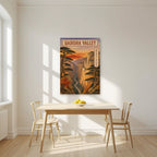 Wadi Qadisha — Cedars of God art print, unframed poster, styled in a kitchen