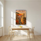 Wadi Qadisha — Cedars of God art print, as an acrylic print, styled in a kitchen