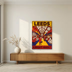 Kirkgate Market — Leeds art print, unframed poster, styled in a living room