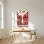 Roundhay Park — Leeds art print, as an acrylic print, styled in a kitchen