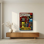 The Cavern Club — Liverpool art print, on thick canvas, styled in a living room