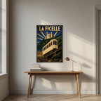 La Ficelle — Lyon art print, unframed poster, styled in a desk